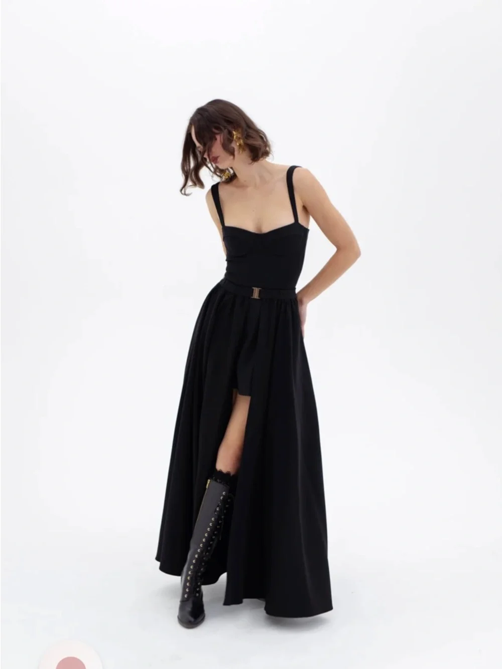 Selkie two piece black dress/ skirt - Picture 3 of 9